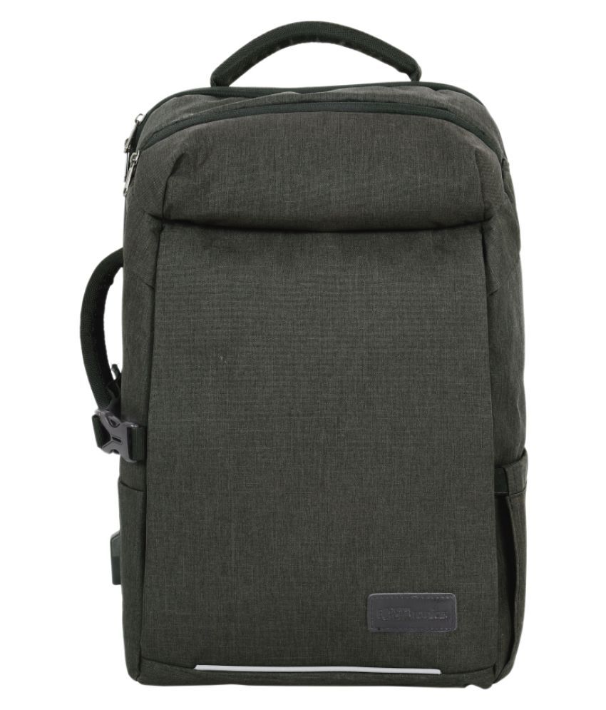     			Portronics Grey Canvas Office Bag