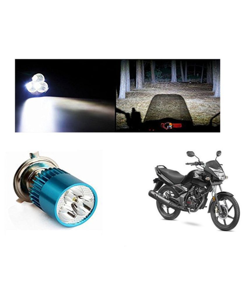 sSpeedwave Bike H4 3LED Bright Light Bulb White For Honda CB Unicorn