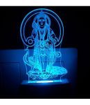 Ajanta Murugan Bhagwan Code: 2033 3D Night Lamp Blue - Pack of 1