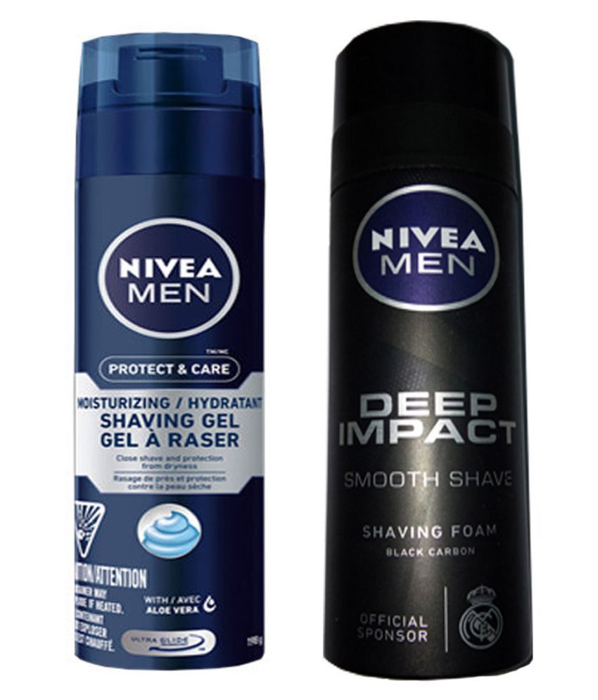 NIVEA FOR MEN Shaving Gel 400 gm Pack of 2 Buy NIVEA FOR MEN Shaving