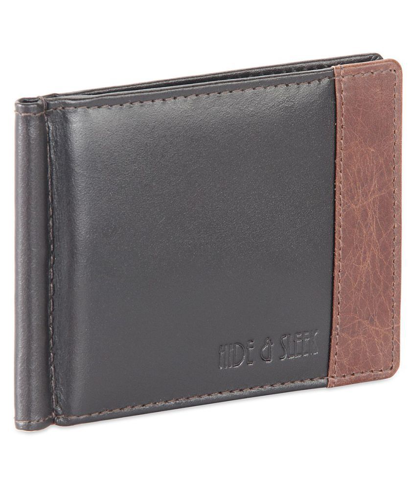 Hide&Sleek Flap Black Card Holder: Buy Online at Low Price in India ...