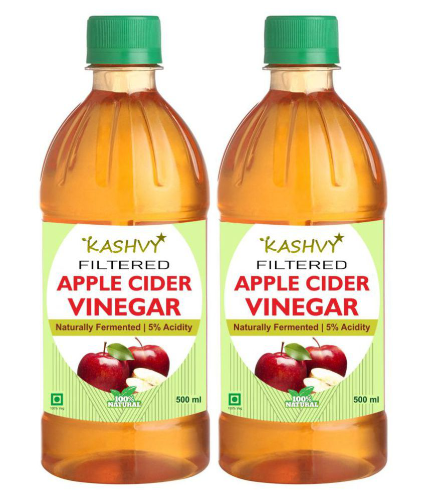     			Kashvy filtered apple cider vinegar  100% natural, 1000 ml Unflavoured Pack of 2