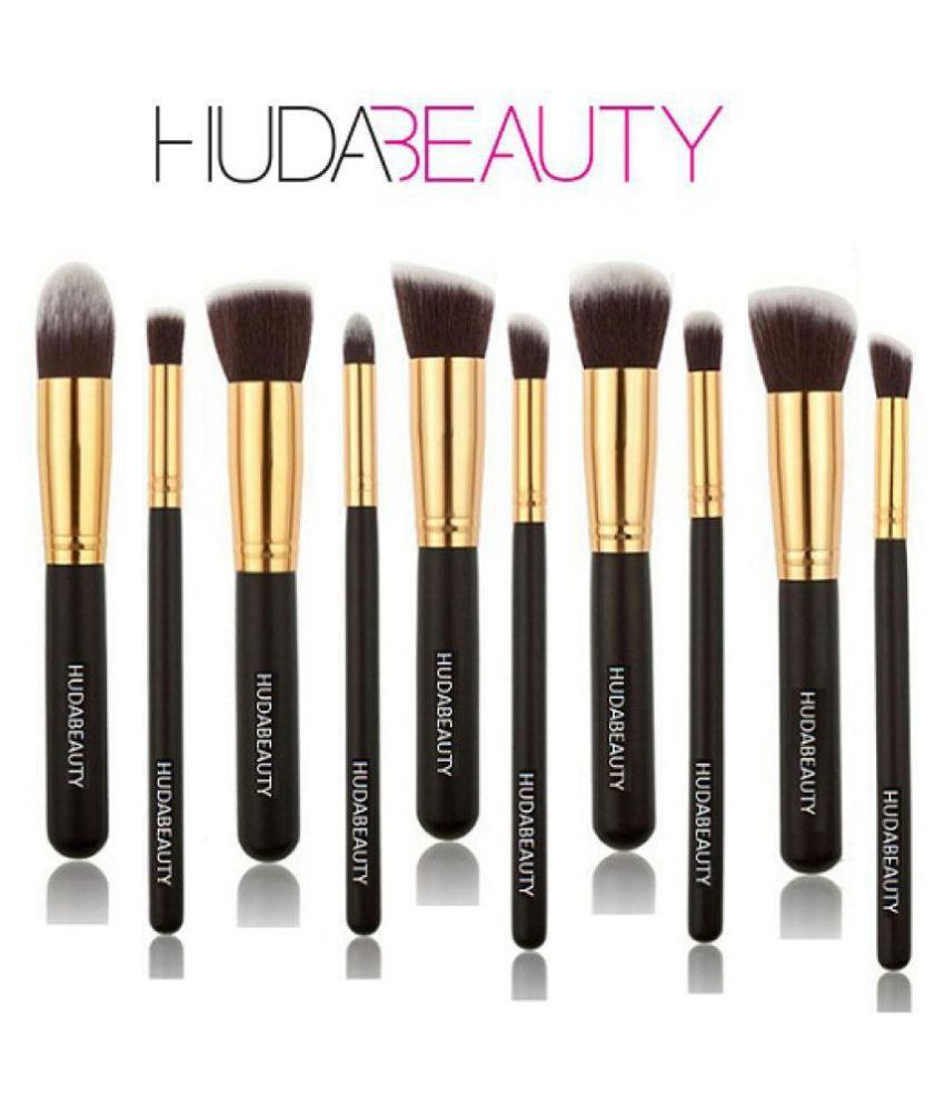 Huda Beauty Brush Set Of 10 Face 20 gm: Buy Huda Beauty Brush Set Of 10