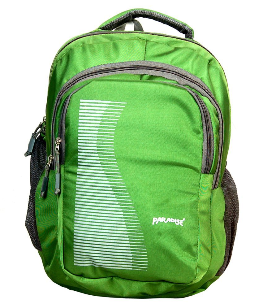 green school bag
