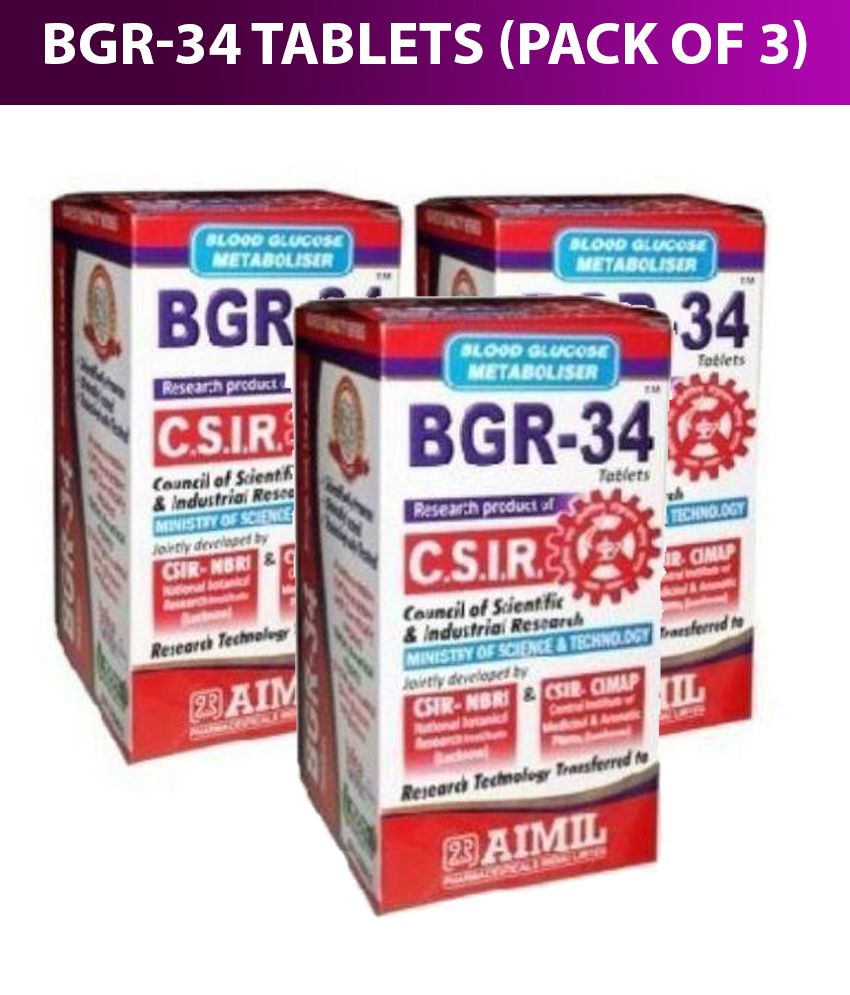 Aimil Pharmaceuticals Bgr 34 Tablets Pack Of 3 Buy Aimil Pharmaceuticals Bgr 34 Tablets Pack Of 3 At Best Prices In India Snapdeal