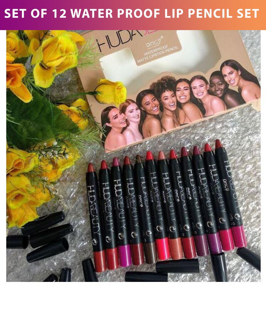 Huda Beauty Water Proof Lip Pencil Set Of 12 Buy Huda Beauty Water Proof Lip Pencil Set Of 12 At Best Prices In India Snapdeal
