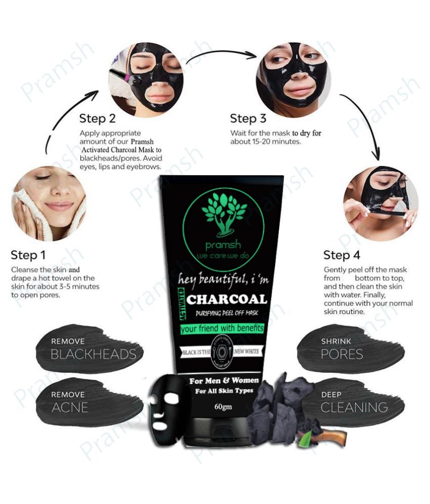Pramsh Traders Activated Charcoal Peel Off Mask For Blackheads Face