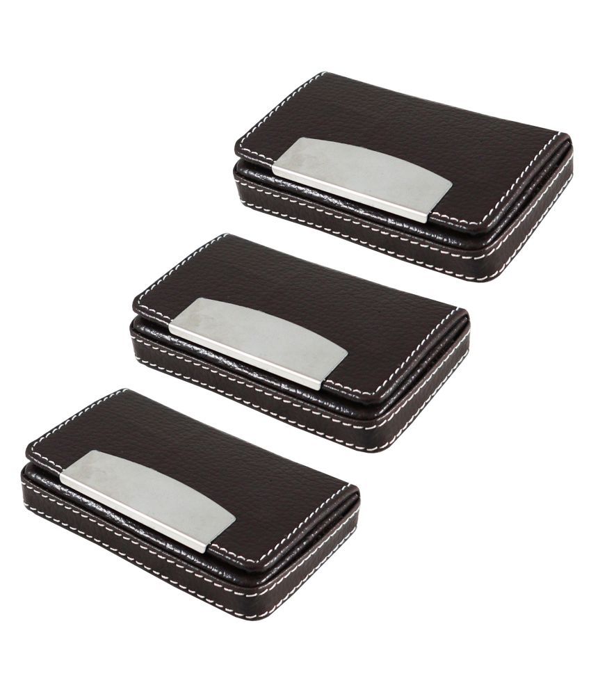     			Auteur, Stylish Corporate Collection, For Men and Women, Metal and PU Body Magnetic Closure, Impress Your Clients with This Stylish Card Holder