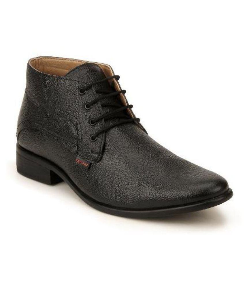 red chief shoes black leather