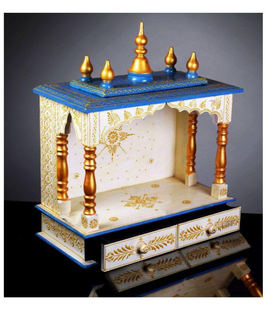 Vintage india_3 White Wood Floor Mandir: Buy Vintage india ...