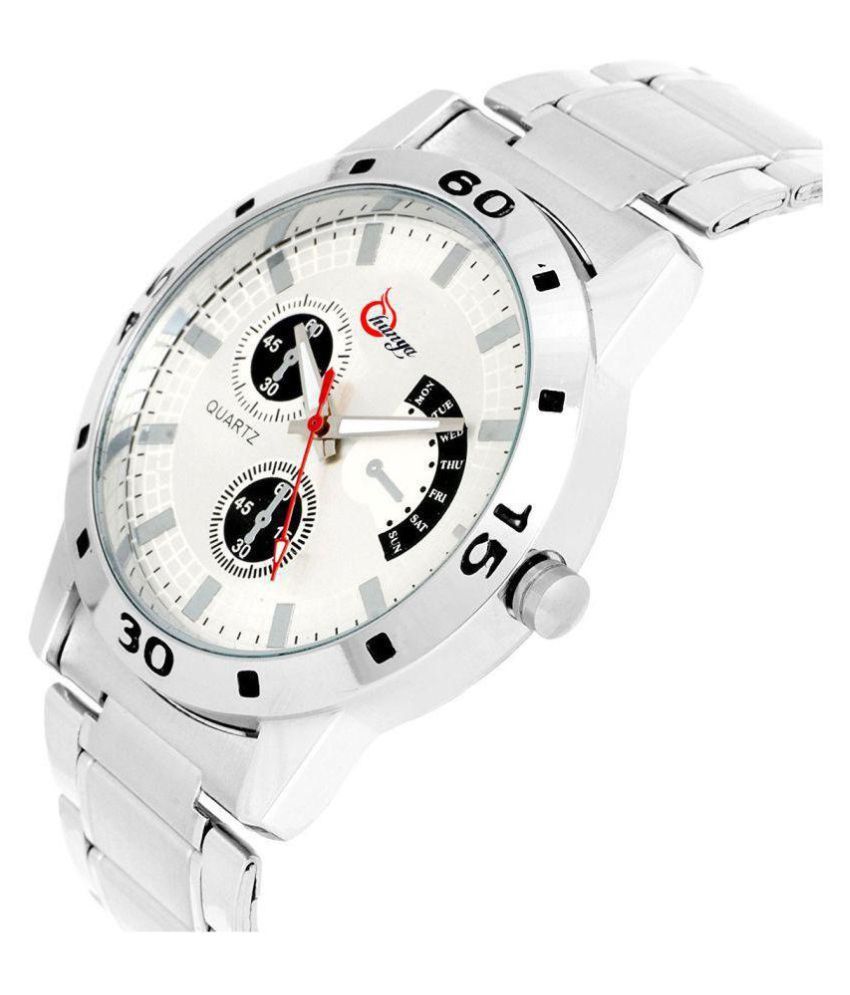 dark silver watch
