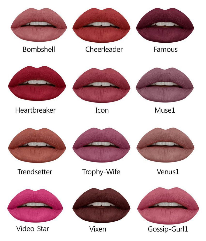 Huda Beauty Liquid Lipstick 12 Pc Multicolor 350 Ml Buy Huda Beauty Liquid Lipstick 12 Pc Multicolor 350 Ml At Best Prices In India Snapdeal