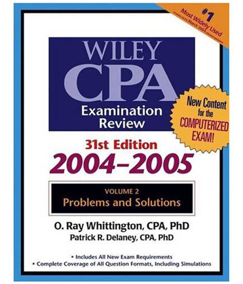 Wiley Cpa Examination Review 20042005 Problems and Solutions Buy