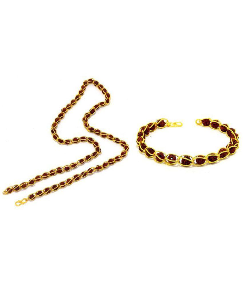 Real gold rudraksha mala Clearance
