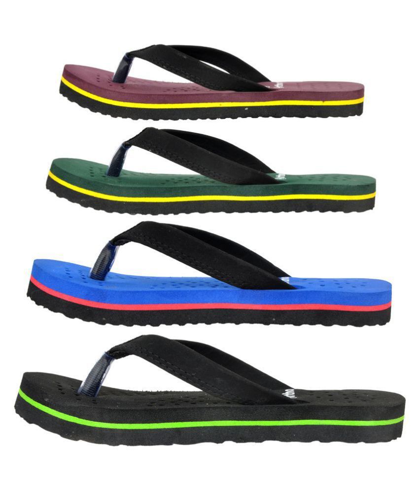 Altek Multi Color Combo Slippers Price in India Buy Altek Multi Color