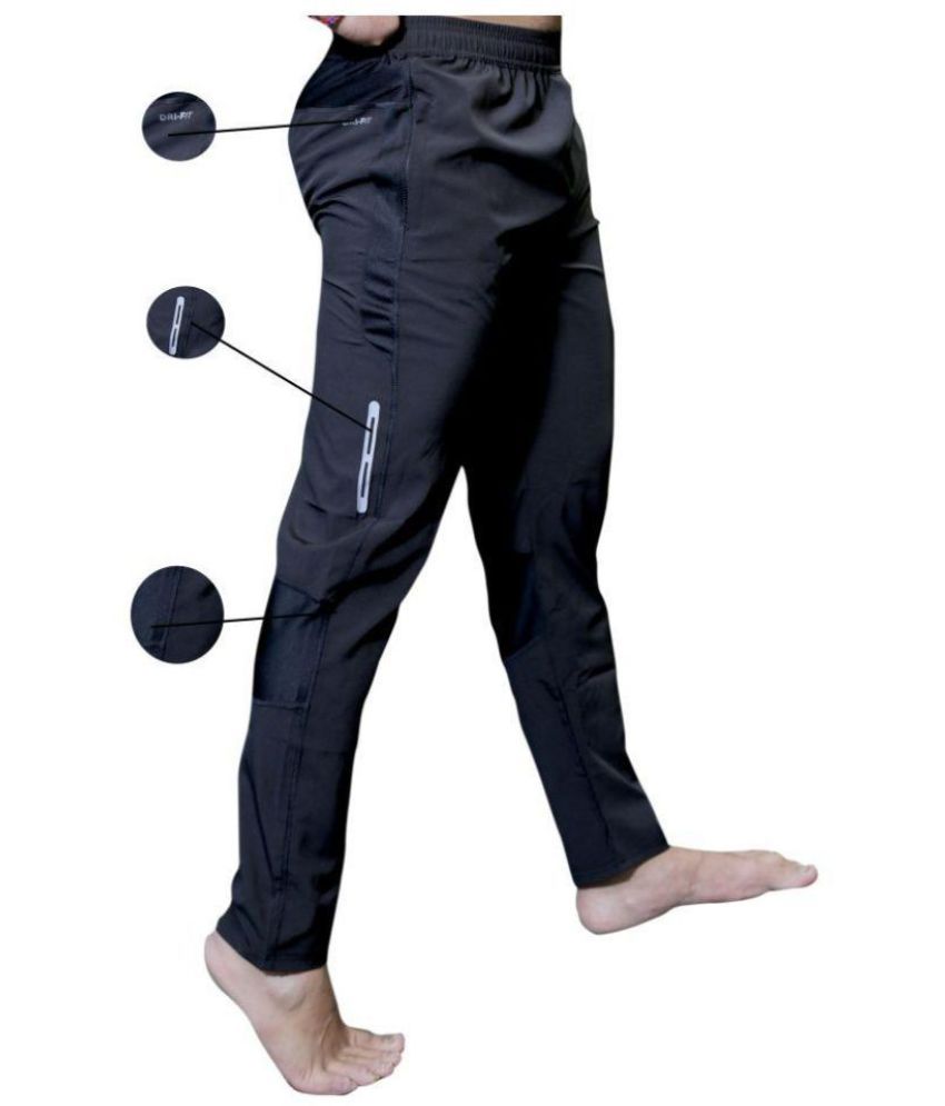 lycra blend track pants