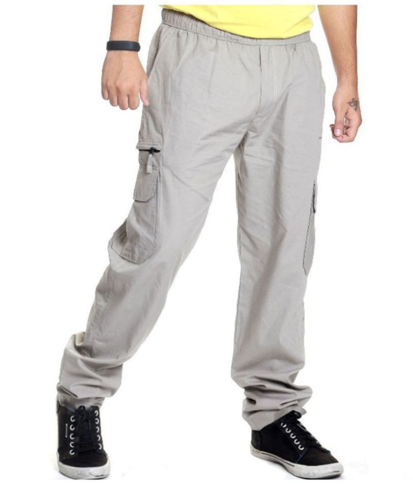plain grey track pants
