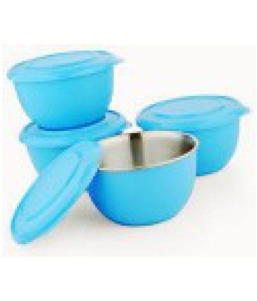 Abviral Stainless Steel Microwave Safe Mixing Serving Bowl Set Of 4 15 Cm Each Blue Color Online At Best Price In India Snapdeal Abviral Stainless Steel Microwave Safe