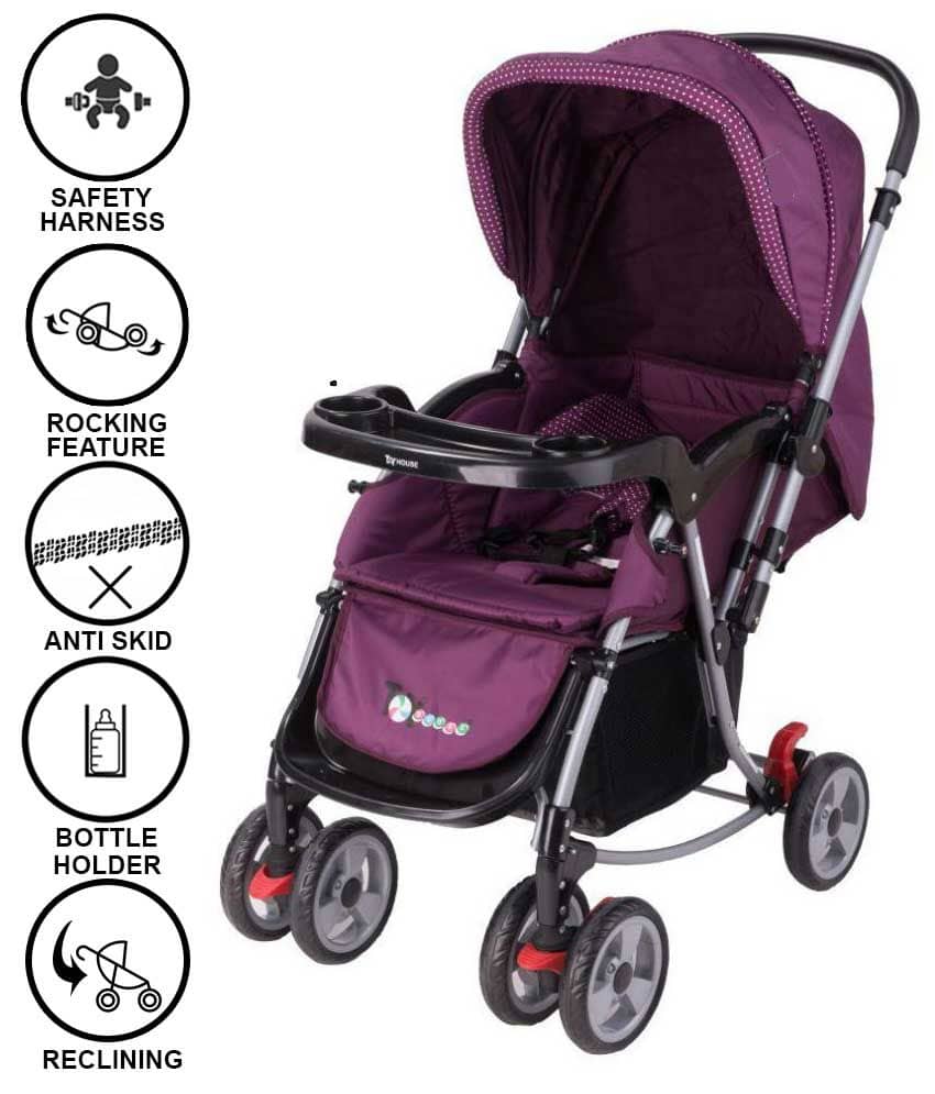 Toyhouse StarKid Elite Baby Stroller Pram with Rocking Function