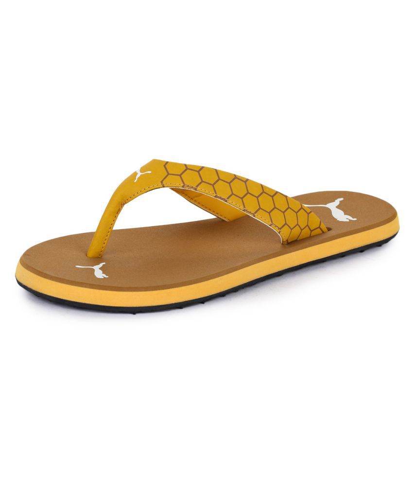 Buy Puma Yellow Daily Slippers Online 