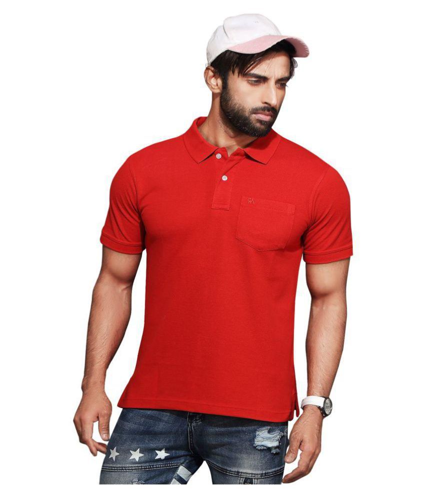     			Kundan Red Half Sleeve T-Shirt Pack of 1