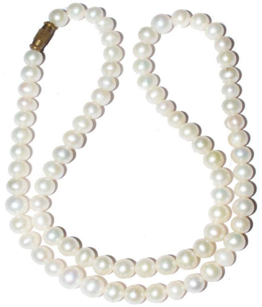     			only 4 you Off-white Moti Mala 26cm (pearl)