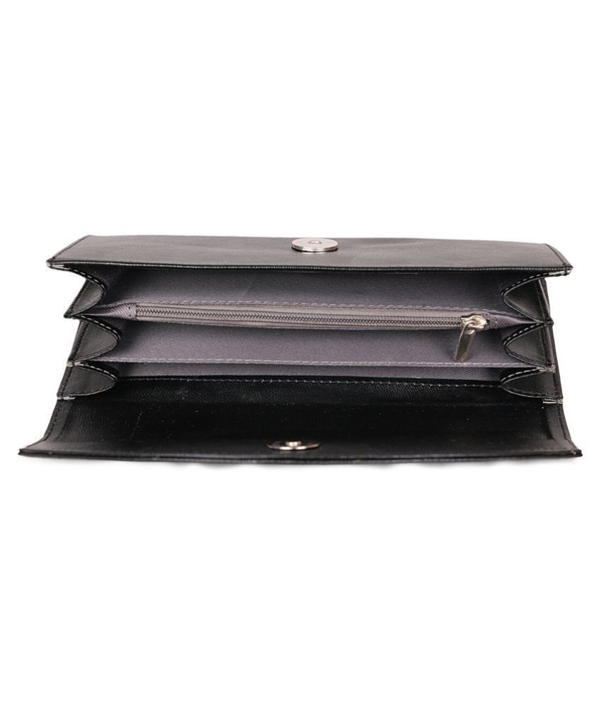 black leather envelope