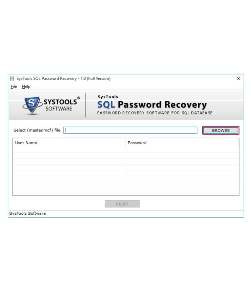 Systools Sql Password Recovery 3264 Bit Cd Buy Systools Sql 8280