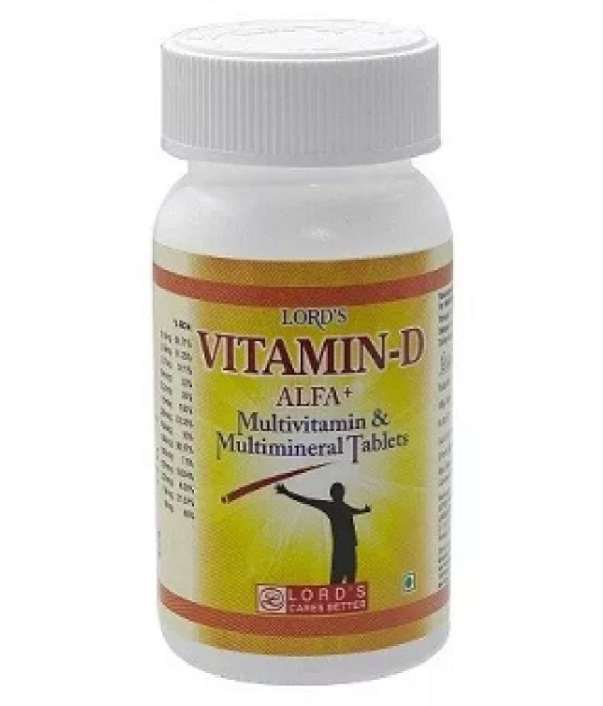 Lords Vitamin D Alfa Multimineral 60 Nos Multivitamins