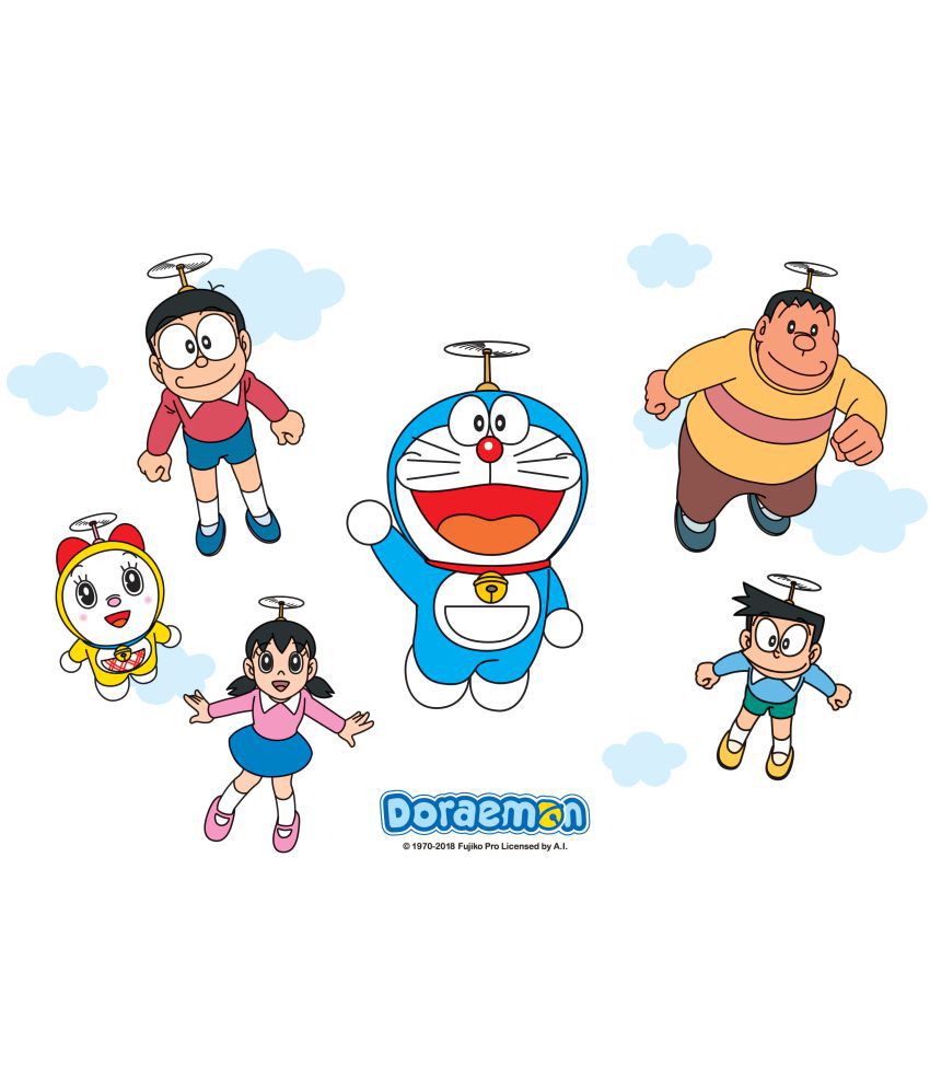 Asian Paints Doraemon Put on your Take-Copter Cartoon Characters Sticker (  91 x 141 cms ) - Buy Asian Paints Doraemon Put on your Take-Copter Cartoon  Characters Sticker ( 91 x 141