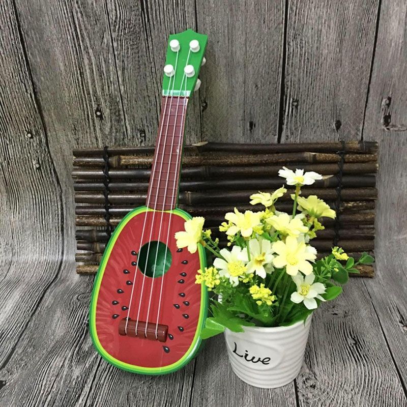 Mini Fruit Guitar Educational Musical Instrument Kids Toy Watermelon