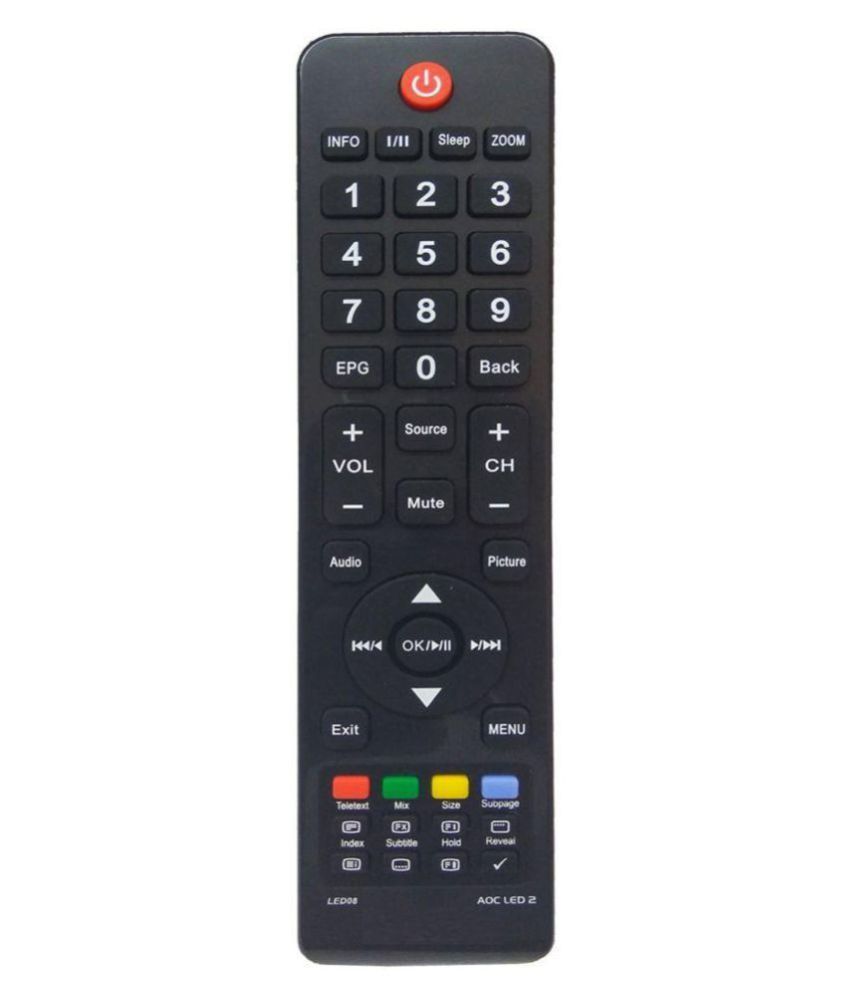 Buy REO AOC LED-2 TV Remote Compatible with AOC LED/LCD TV ...