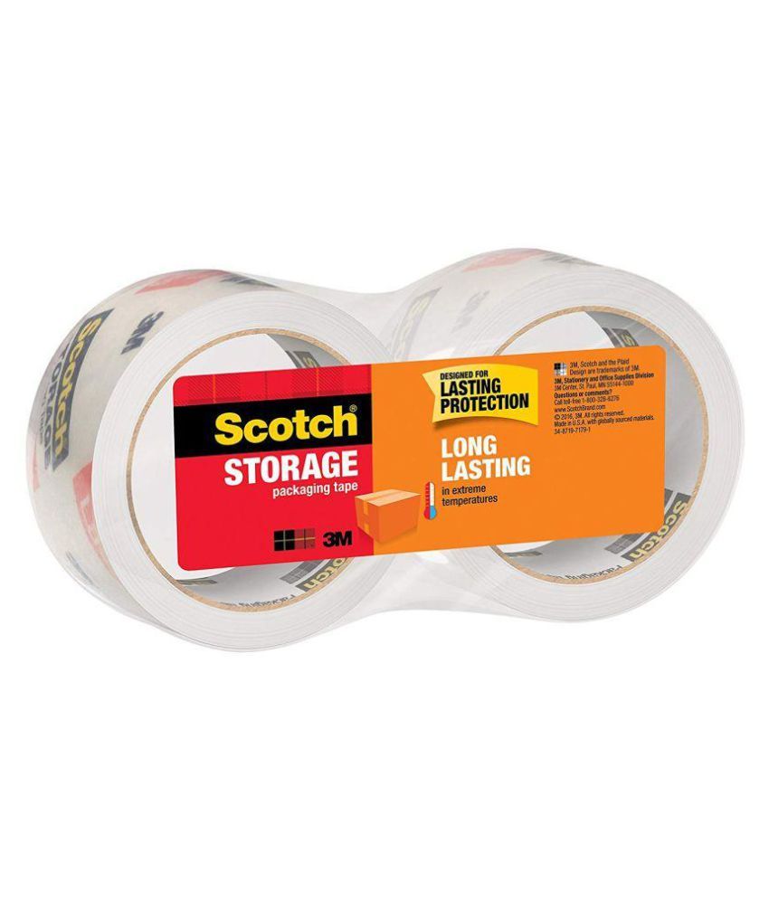 Scotch Long Lasting Storage Packaging Tape, 1.88 Inches x 54.6 Yards, 2