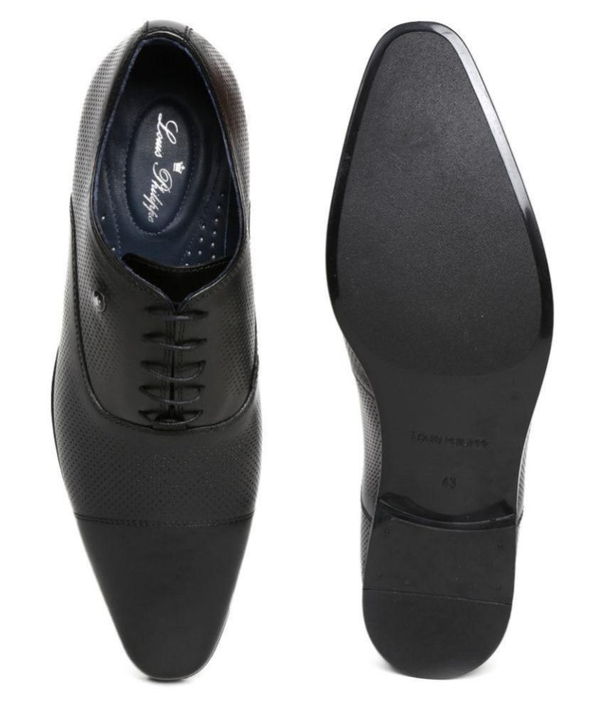 flipkart black formal shoes