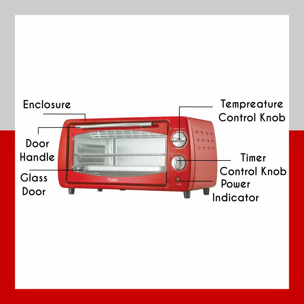 Prestige POTG 9L Oven Toaster Grill OTG (Red) Price in India Buy