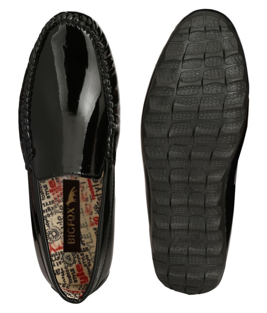 lee fox loafers black