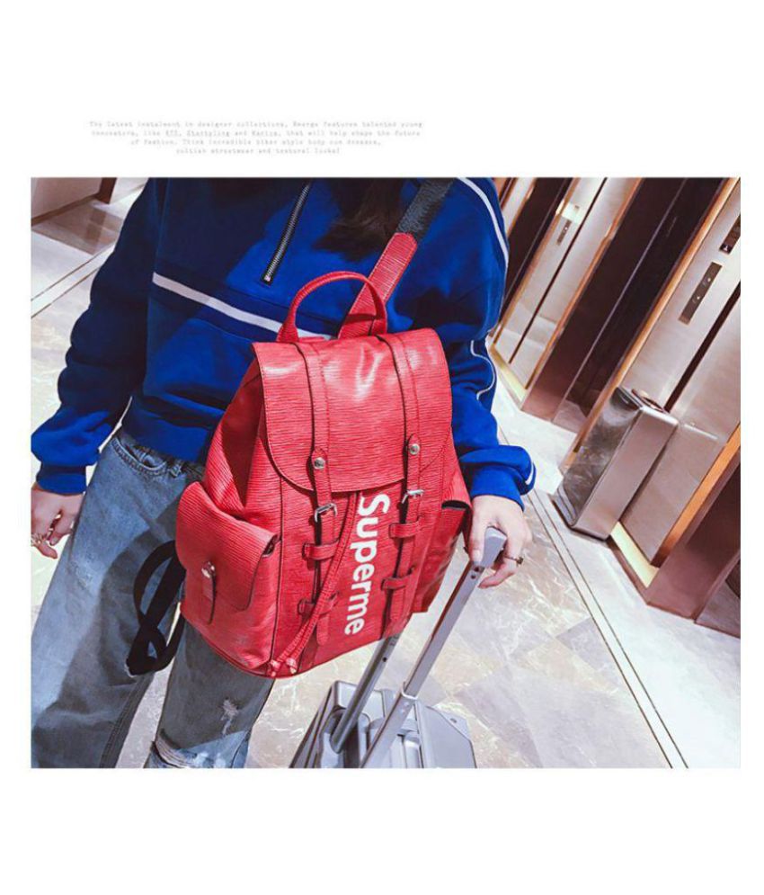 SUPREME Red Backpack - Buy SUPREME Red Backpack Online at Low Price - Snapdeal