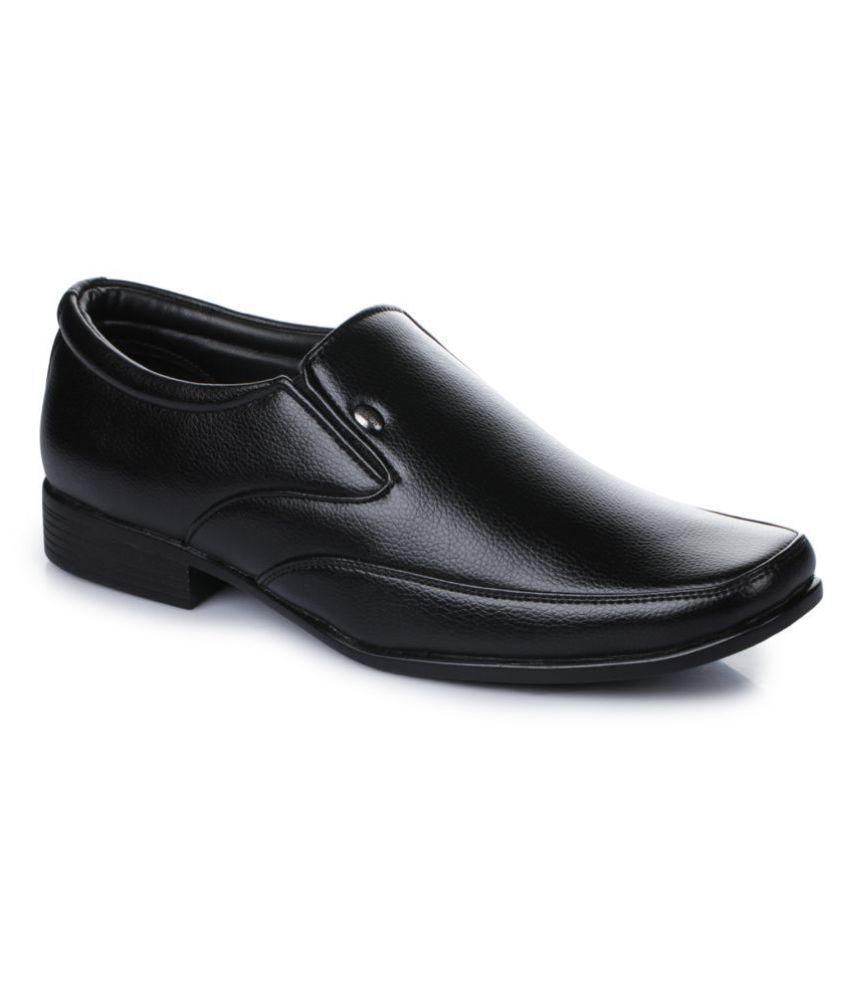action black formal shoes