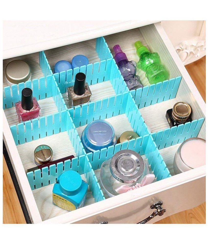 Kolorfish 4pcs Drawer Organizer Drawer Divider Household Storage
