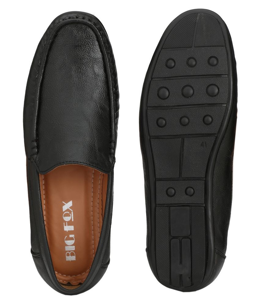 lee fox loafers black