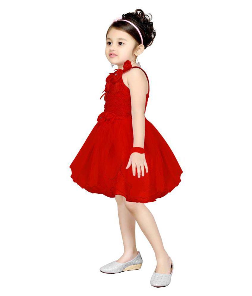 red frock dress for baby girl