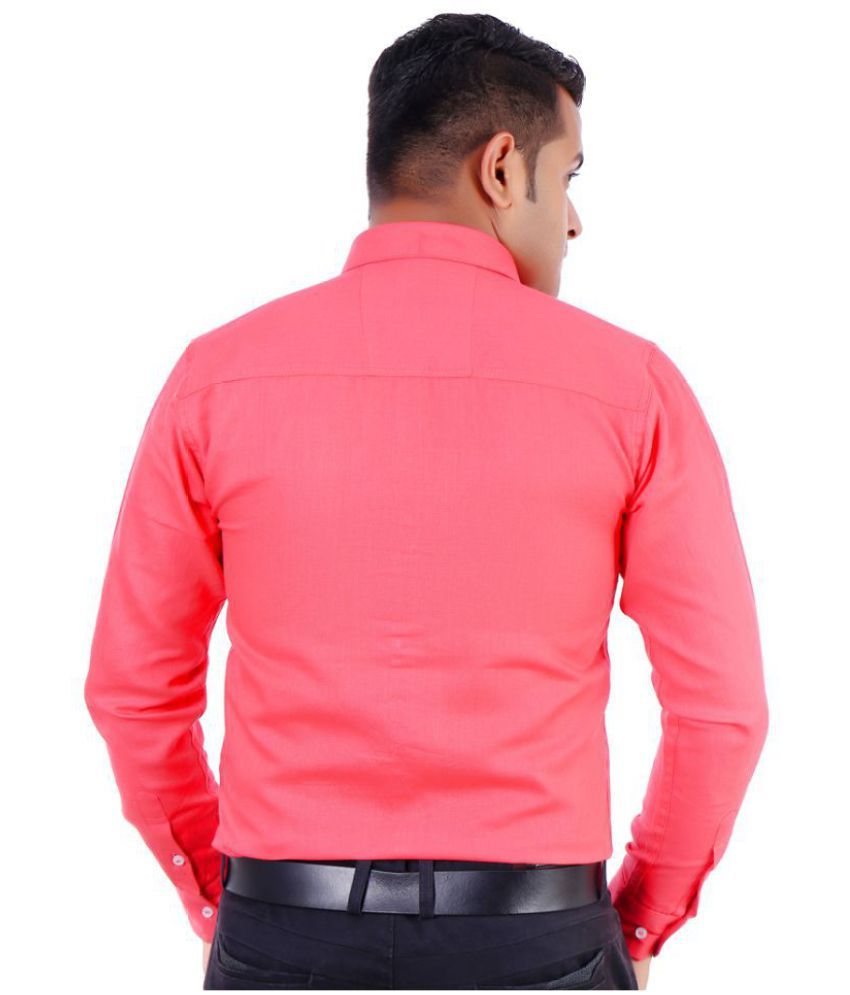 mens red formal shirt uk