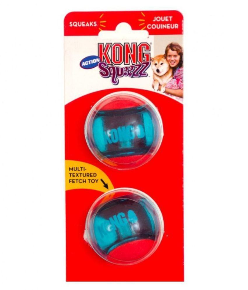 kong squeezz action ball large