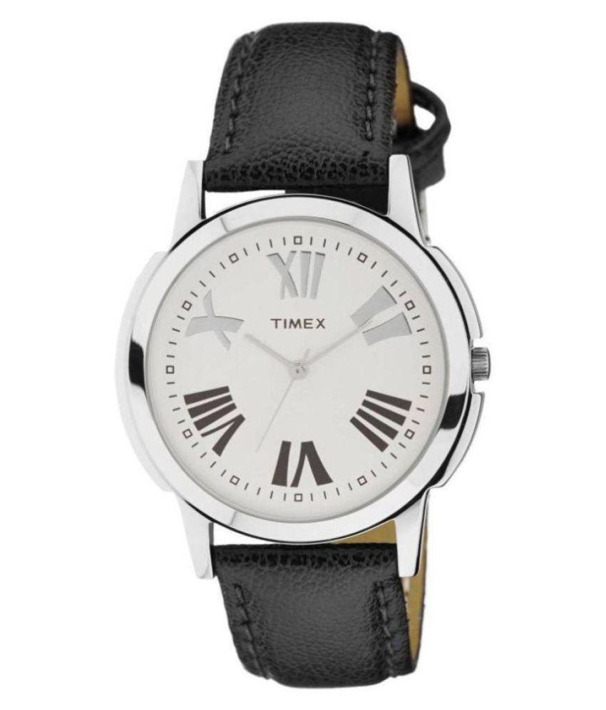timex tw00zr112 leather analog