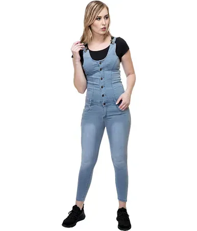 Stanvee Denim Jeans Dungarees - Blue - Buy Stanvee Denim Jeans