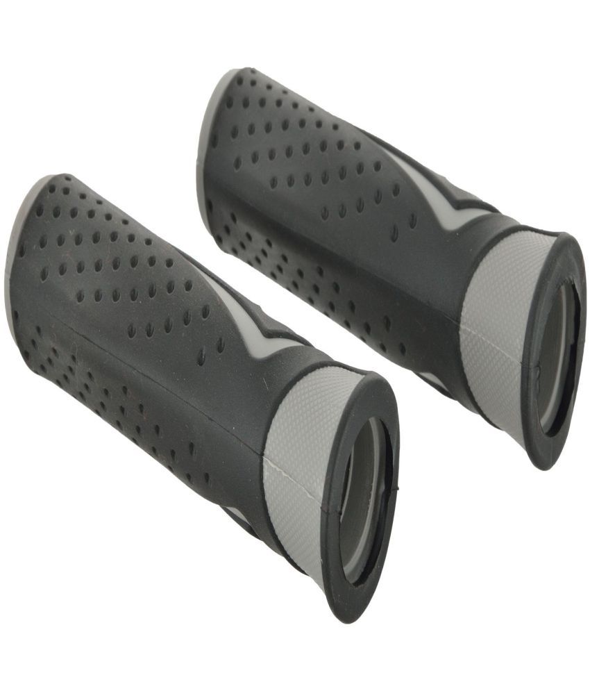 grey handlebar grips