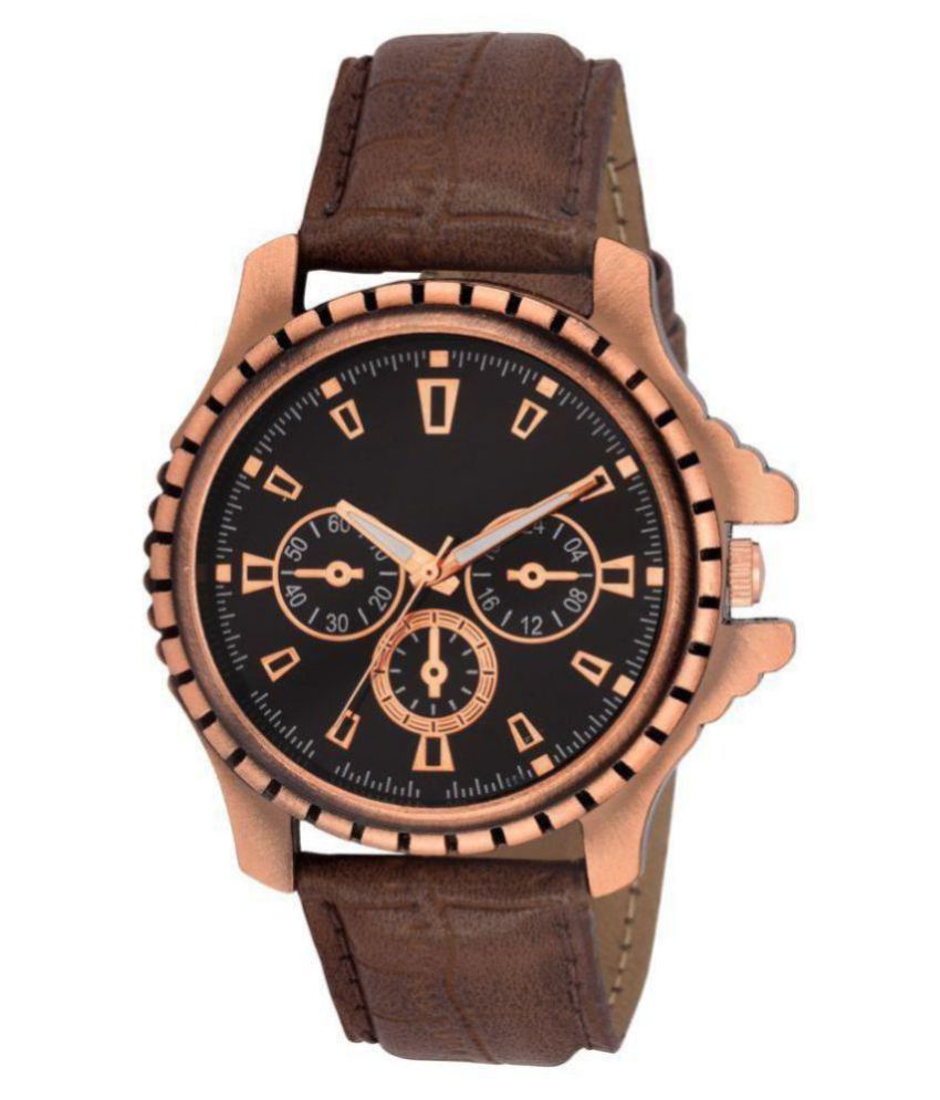 Pirates Copper Case Leather Analog "Mens Watch" Buy