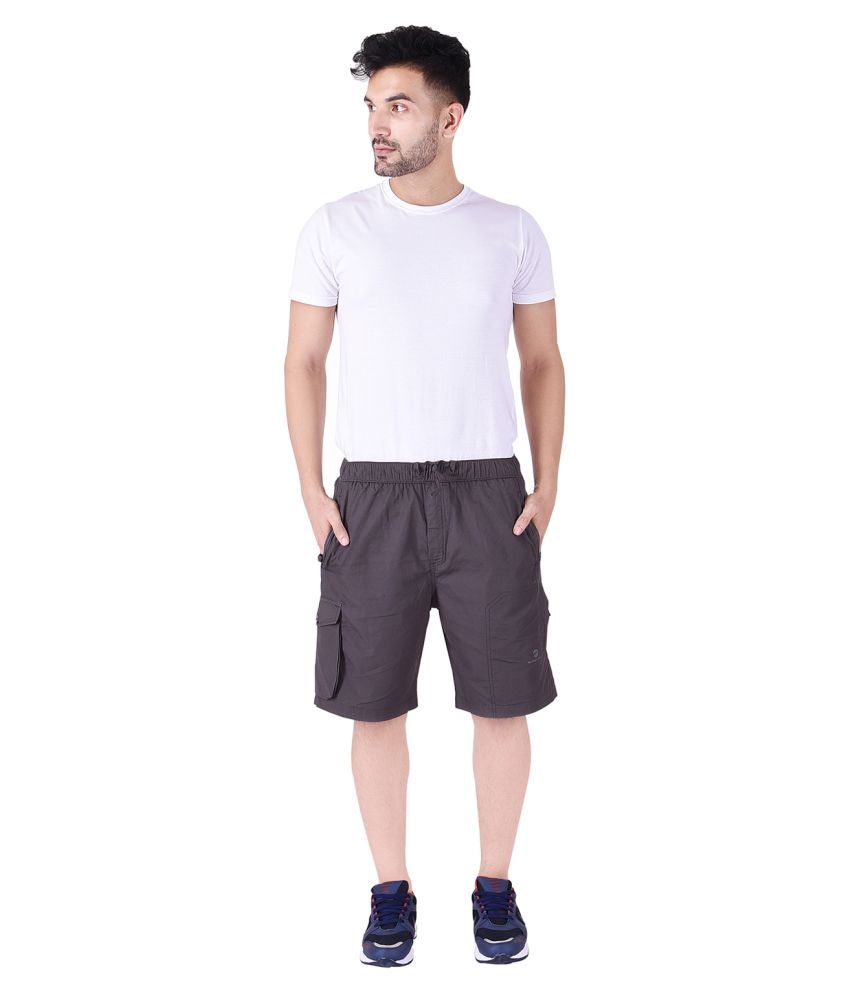 grey mens cargos