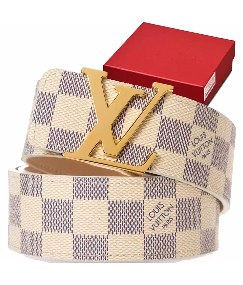 LV Belt White Canvas Party Belt - Pack of 1: Buy Online at Low