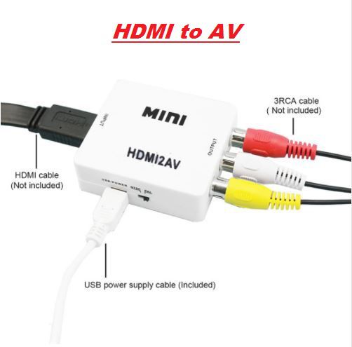     			Terabyte AV HDMI To RCA Video Audio AV CVBS Adapter Converter